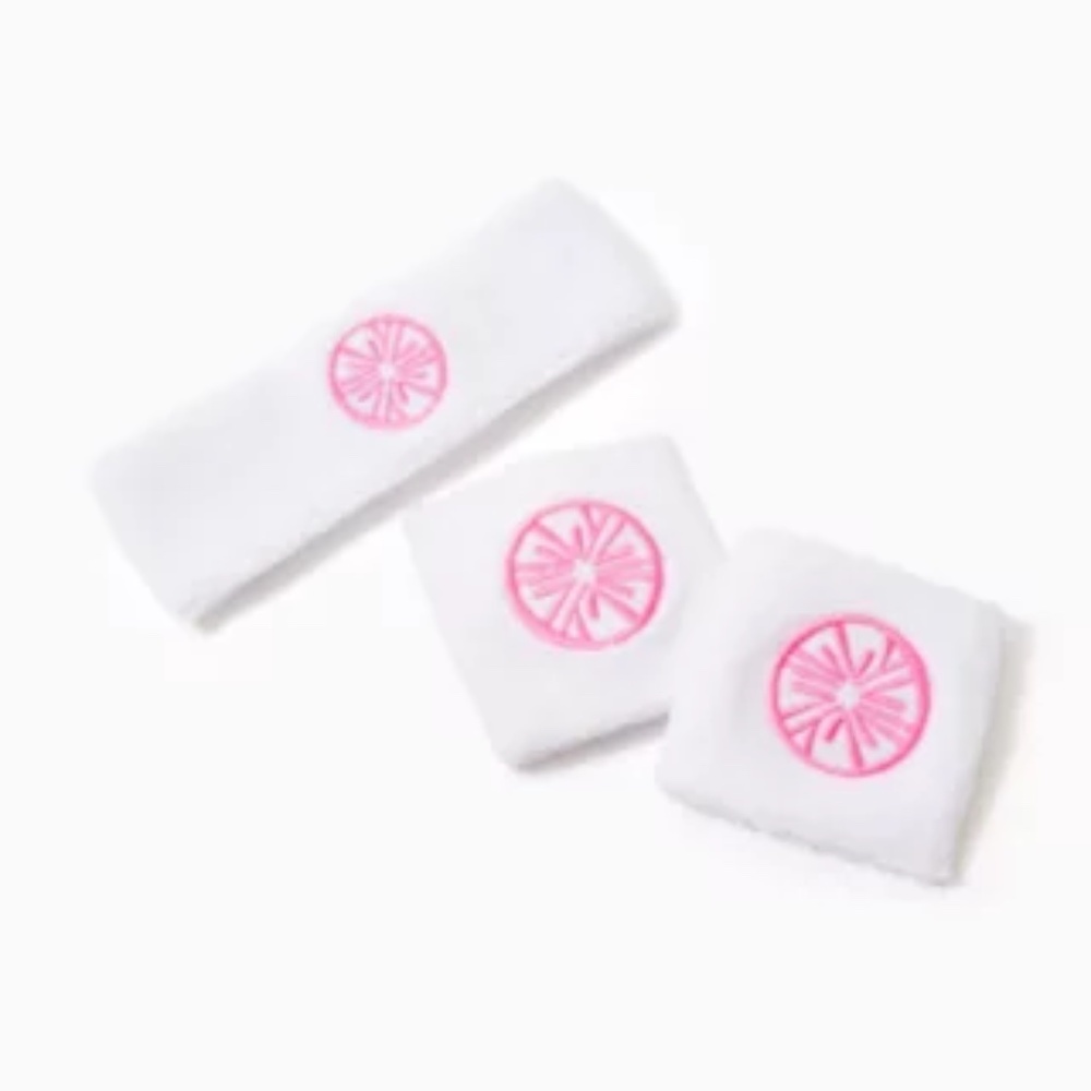 NWT Lilly Pulitzer Wristband and Headband Set